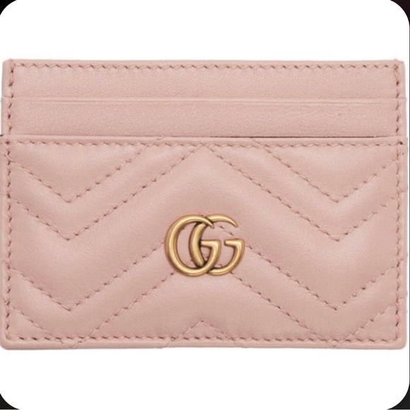 Pink Gucci Marmont wallet with box FREE SHIPPING
